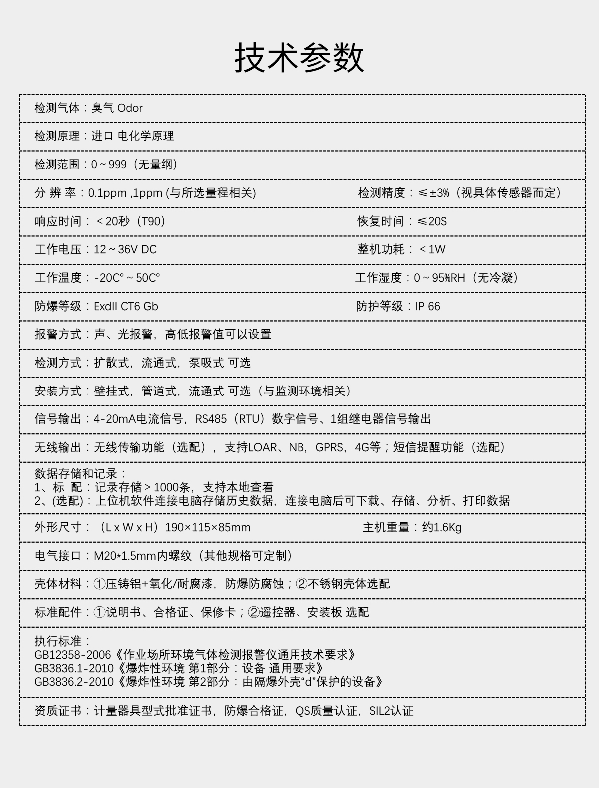 固定分體式臭氣檢測(cè)儀 固定分體式臭氣檢測(cè)儀
